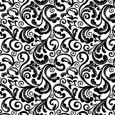 Black And White Floral Pattern Vector Bw Floral Print V1 Size 8 X 8 Full Color Etsy In 2020 Black And White Flowers Floral Pattern Wallpaper Textured Background