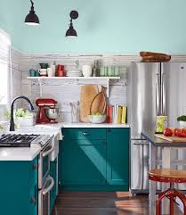 Tasty Turquoise Kitchens Teal Kitchen Kitchen Inspirations Teal Kitchen Cabinets