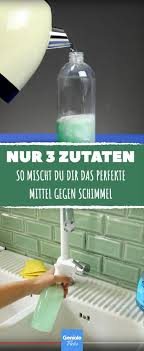 Mit Nur 3 Zutaten Mischst Du Dir Das Perfekte Mittel Gegen Schimmel Mittel Gegen Schimmel Schimmel Entfernen Schimmel In Der Dusche Entfernen