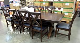 Costco Sale Bayside Furnishings 9 Pc Dining Set 699 99 Bayside Furnishings Kitchen Table Settings Dining Set