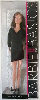 Barbie Doll Black Label Collection Barbie Basics Black Dress Model No 02 Collection 001 Black Label New Mattel Barbie Basics Model Dress Model