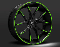 Black And Neon Green Rims Lexani Custom Luxury Wheels Wheel Gallery Custom Series Wheel Wheel Rims Black Car Paint