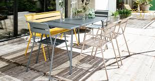146x80 Cm Monceau Table Garden Metal Table Mobilier Jardin Table Et Chaises Chaise Exterieur