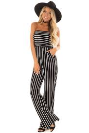 Black And White Striped Jumpsuit Outfit Ideas Lime Lush Boutique Black And White Striped Sleeveless Jumpsuit 44 99 Https Www Limelush Com Black And White Stripe Sleeveless Jumpsuits Clothes Fashion
