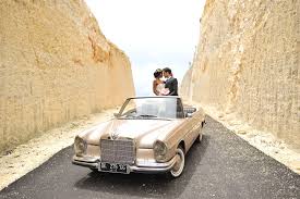 Prewedding Shoot With Classic Cars In Pantai Melasti Bali Classic Car Wedding Classic Cars Wedding Car
