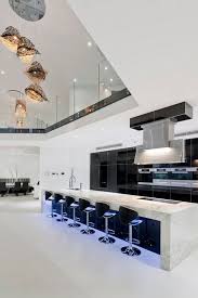 Black And White Modern House Interior Contemporary Black White Kitchen Luxury Kitchen Design Modern House Design Dream Home Design