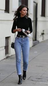 Black Ankle Boots With Blue Jeans Emily Ratajkowski S Evening Outfit Formula Is So Easy To Pull Off Fashion Clothes Street Style