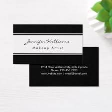 Black And White Business Card Professional Black And White Business Card Zazzle Com White Business Card Business Card Black Makeup Artist Business Cards