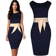 Womens Stylish Tunic Collar Work Office Casual Party Dress Casual Party Dresses Cocktail Evening Dresses Stylish Tunic
