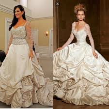 Eve Of Milady Tlc Say Yes To The Dress Syttd Sleeves Angle On Shoulder Eve Of Milady Wedding Dresses Wedding Dress Sleeves Wedding Dress Couture