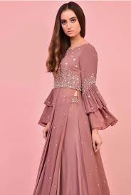Beautiful Georgette Silk Dress Embellished With Hand Embroidery Work And Modern Silho Designer Dresses Indian Indian Gowns Dresses Sleeves Designs For Dresses