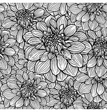 Black And White Floral Pattern Vector Seamless Floral Pattern White And Black Vector Image On Vectorstock Black And White Flowers Black And White Illustration How To Draw Hands