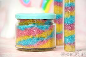 Einhorn Badesalz Mit Glitzer Diehexenkuche De Thermomix Rezepte Rezept Selbstgemachte Geschenke Kinder Kindergeburtstag Basteln Einhorn Badesalz