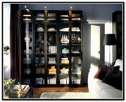 Black Bookshelf With Glass Doors Ikea Billy Bookcase Black And White Ikea Living Room Bookcase With Glass Doors Billy Bookcase