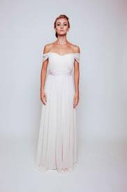 Long Bardot Dress 149 00 White Bridesmaid Dresses Neutral Bridesmaid Dresses Blush Pink Bridesmaid Dresses