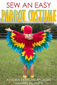 Boy Bird Costume For Kids Sew An Easy Parrot Costume Parrot Costume Bird Costume Kids Bird Costume