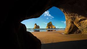 Wharariki Beach Cave Archway Islands South Island Of New Zealand Desktop Wallpaper 1920x1080 Lock Screen Photo Desktop Wallpaper 1920x1080 Windows 10