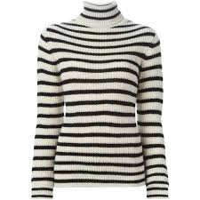 Black And White Striped Turtleneck Sweater Iro Striped Turtleneck Sweater Sweaters Striped Turtleneck Polo Neck Sweaters