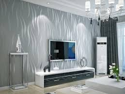 Black And Grey Wallpaper For Living Room Black And Silver 3d Modern Stripes Art Wallpaper Roll Dzk47 Living Room Wave Wall Paper Papel De Parede Pa Wallpaper Living Room Silver Wallpaper Living Decor