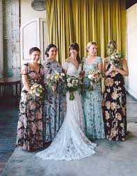 The Best Patterned Bridesmaid Dress Inspo On Pinterest Patterned Bridesmaid Dresses Bridesmaid Dresses Floral Print Floral Bridesmaid Dresses