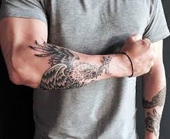 Forearm Bird Of Prey Tattoo 60 Bird Tattoos For Men From Owls To Eagles Tattoos For Guys Forearm Tattoo Men Bird Tattoo Men