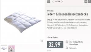 Aldi Sud Dormia Steppbett Im Angebot Fur 14 99