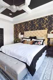 Modern Black And Gold Bedroom Decor Black White Gold Master Bedroom Reveal Monica Wants It White Gold Bedroom White Master Bedroom White Bedroom Decor