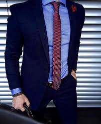 Works Blue Suit Men Suits Men Business Dark Blue Suit
