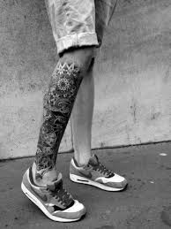 Black And White Calf Tattoos For Men Leg Tattoos For Men Mens Leg Tattoo Ideas Leg Tattoo Men Leg Tattoos Tattoos