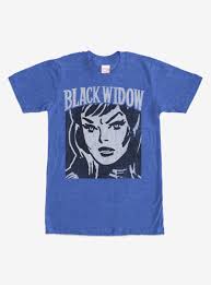 Black And Royal Blue T Shirt Marvel Black Widow Portrait T Shirt Royal Blue T Shirt Black Widow Marvel T Shirt