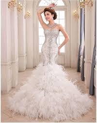 Fur On Bottom And Fancy Top Wedding Dress Wedding Dresses Mermaid Sweetheart Wedding Dress With Feathers Beautiful Wedding Dresses