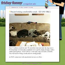 Funny Craigslist Ads Couch Has Gone To The Dogs Funny Craigslist Ads Dog Couch Craigslist Funny