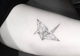 Filigrane Tattoo Motive Origami Kranich Unterarm Filigrane Tattoo Tattoo Motive Origami Tattoo