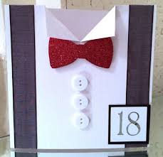 Diy Birthday Card For Father From Son Personalised Handmade Birthday Card For Men Dad Son Grandad Boss Friend Shirt And Bow T Birthday Cards For Men Birthday Cards For Son Birthday Cards For Mum