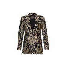 Black And Gold Jacket Roberto Cavalli Black And Gold Printed Blazer 51 925 Ars Liked On Polyvore Featuring Outerwear Jackets Blazers Clothes Design Metallic Jacket Gold Blazer