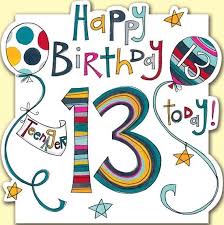 Happy Birthday Card For 13 Year Old Boy 13th Birthday Cards From Postmark Online Happy 13th Birthday Birthday Cards For Son 13th Birthday Wishes