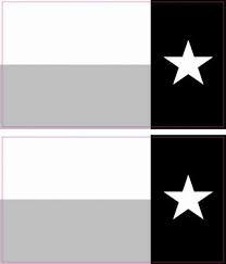 Black And White Texas Flag Decal 3 5in X 2in Mirrored Black And White Texas Flag Magnets Stickertalk Black Mirror Texas Flags Black And White