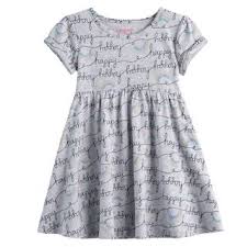 Toddler Girl Jumping Beans Roll Cuff Shirred Dress Kohls In 2020 Little Girl Dresses Shirred Dress Girls Play Clothes