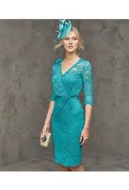 Turquoise Knee Length Mother Dresses Cocktail Dress Lace Teal Cocktail Dress Lace Evening Dresses