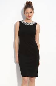 Calvin Klein Black Studded Sheath Dress Dresses Little Black Dress Sheath Dress