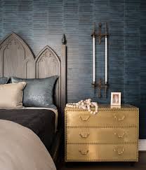 17th Street Residence Master Bedroom Blue Textured Wallpaper New Bedroom Design Living Room Wallpaper Texture Master Bedroom Design