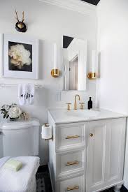 Black And Gold Bathroom Decor Ideas Bathroom Inspiration Whitney J Decor Black White Bathrooms Bathroom Makeover Small Bathroom Remodel