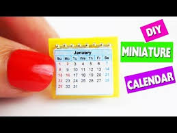 5 Minute Crafts Diy Miniature Doll Calendar Youtube Miniature Dolls Diy Dolls Tutorial Miniatures