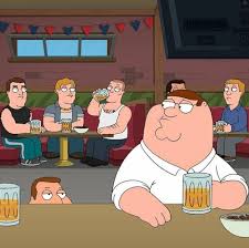 Bird Bird Bird Is The Word Song Family Guy Joe And Peter At The Bar Family Guy Griffin Family Peter Griffin