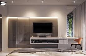 46 Cool Bedroom Tv Wall Design Ideas Bedroom Tv Wall Modern Tv Wall Units Bedroom Wall Units