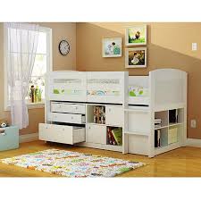 Georgetown Storage Loft Bed White Kinderbett Kinderhochbett