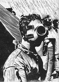 Black And White Linoleum Print Pin On Fragility