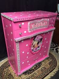 Minnie Mouse Room Decor Minnie Mouse Minnie Mouse Furniture Pink Dresser Kids Birthday Minnie Mouse Kids Furniture Kids Room Kinderzimmer Mobel Kinder Zimmer