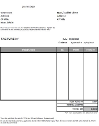 Quels Sont Les Elements Qui Doivent Obligatoirement Apparaitre Sur Vos Facture En Tant Qu Au Modele Facture Facture Auto Entrepreneur Modele De Facture Gratuit