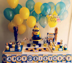 Birthday Party Ideas For 6 Year Old Boy Near Me Ritaspartycreations Boy Birthday Parties Minion Birthday Party 1st Birthday Party Themes